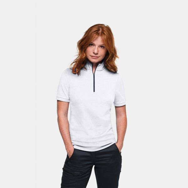 HAKRO Damen Zip-Shirt Piqué MIKRALINAR® ECO Miniaturansicht